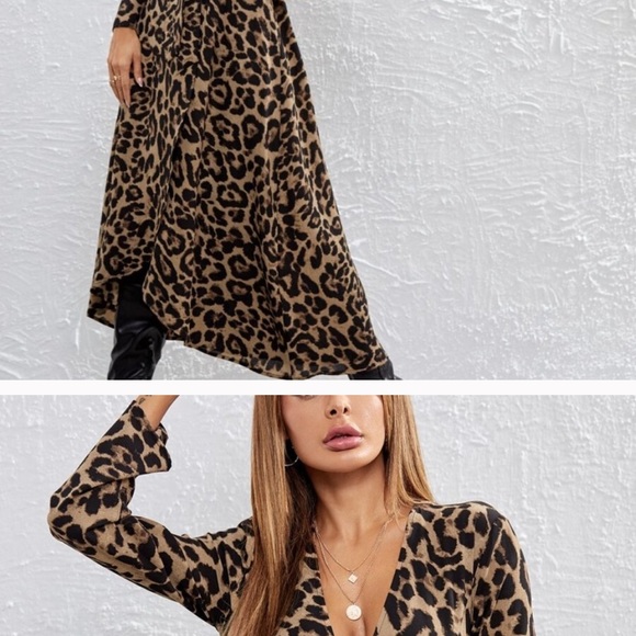 Fun Summer Breezy Leopard Print Maxi Dress - Picture 2 of 5